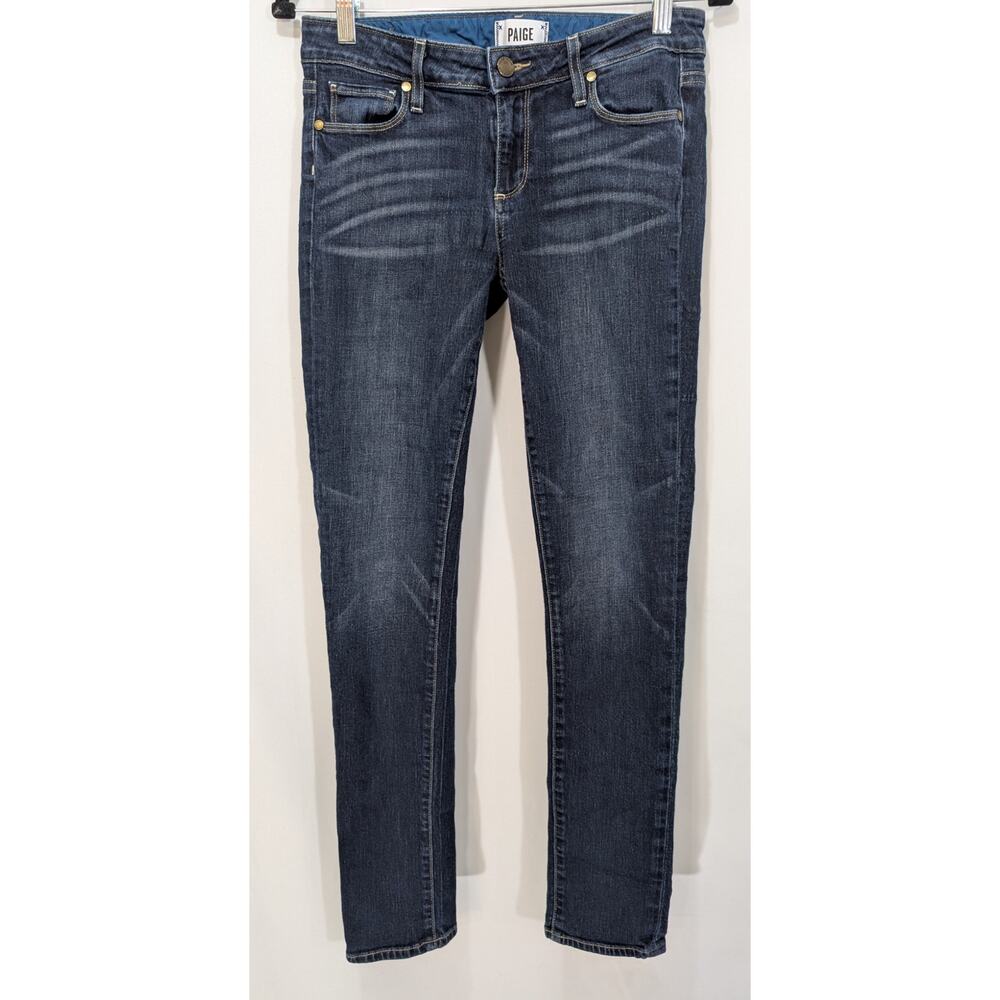 PAIGE Jimmy Jimmy Skinny Jeans Women’s 26 Blue Mid Rise Stretch Denim